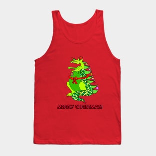 Merry Christmas Dragon Tank Top